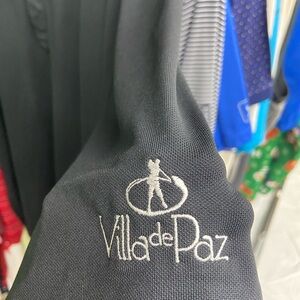 Villa de Paz Black Polo Shirt